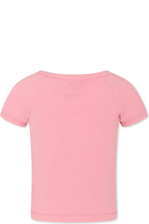 Philosophy di Lorenzo Serafini Kids for Girls Philosophy di Lorenzo Serafini Kids Pink T-shirt For Girl With Logo