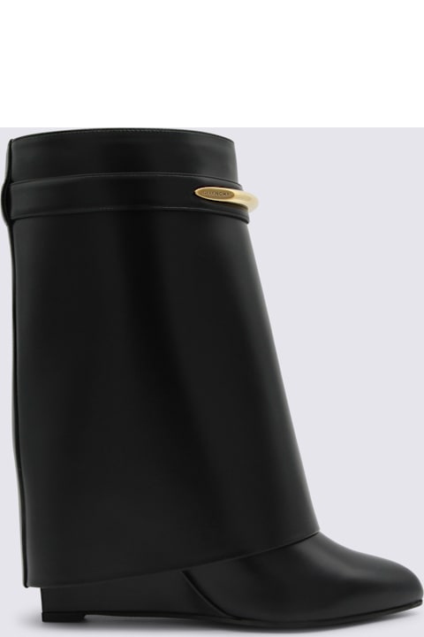 Givenchy Black Leather Shark Boots