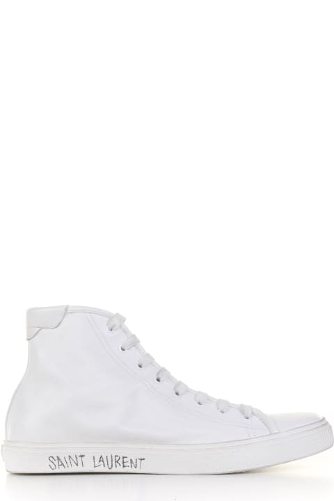 Malibu Mid-top Sneaker In Smooth Leather