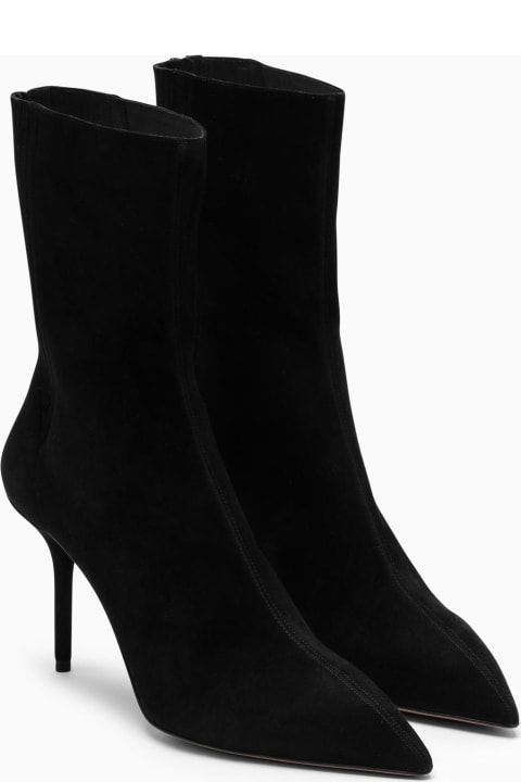 Fashion for Women Aquazzura Black Saint Honor\u00e9 85 Ankle Boots