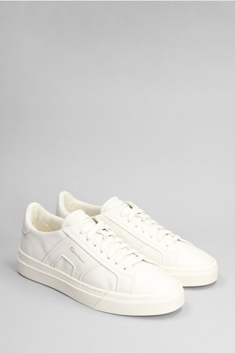 Santoni for Men Santoni Dbs2 Sneakers In White Leather