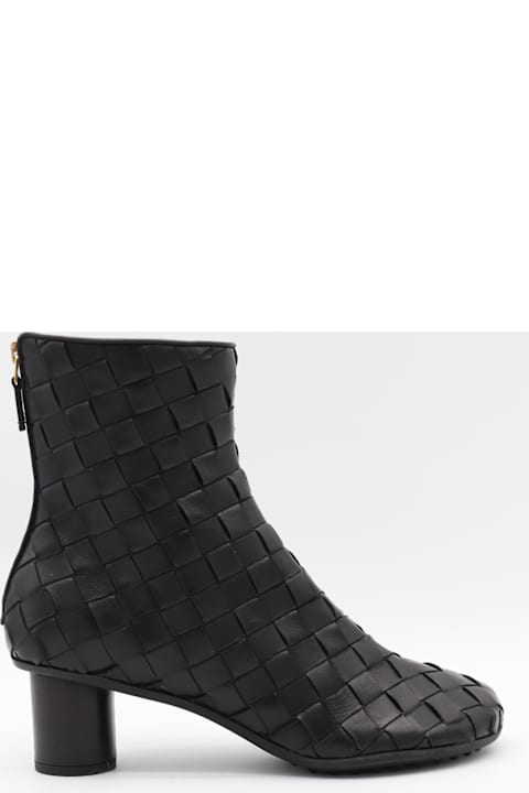 Bottega Veneta Shoes for Women Bottega Veneta Black Leather Boots