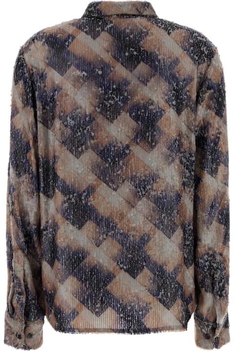 أدوات منزلية Dries Van Noten Embellished Viscose Chowy Shirt