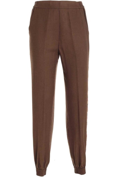 Sale for Women Etro Geometric Embroidered Trousers Etro