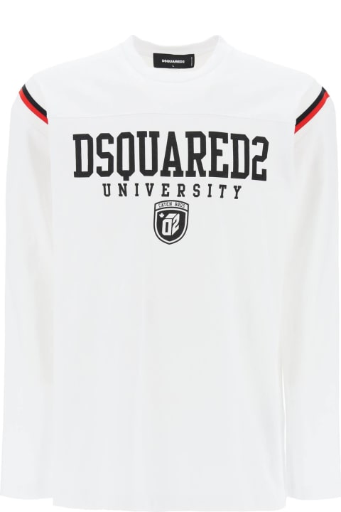 メンズ Dsquared2のフリース＆ラウンジウェア Dsquared2 Long-sleeved Varsity T-shirt
