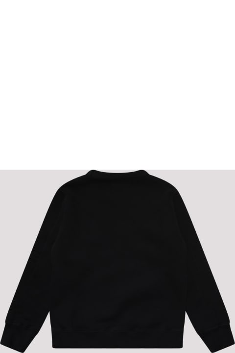 Topwear for Girls C.P. Company Black Cotton Sweatshirt