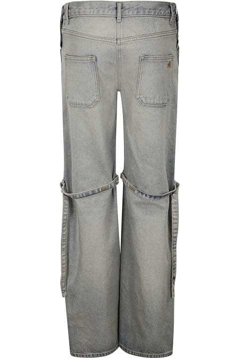 Pants & Shorts for Women Courrèges Sailor Blue Denim Baggy Pants
