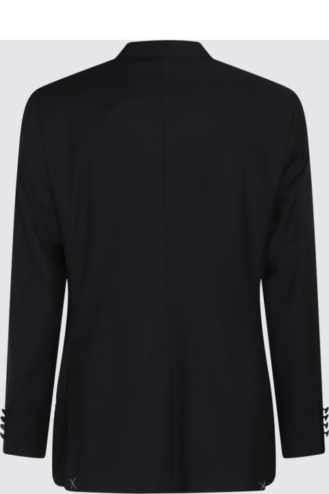 Fashion for Men Canali Dark Navy Wool Suits