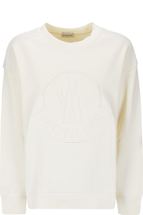 Moncler Clothing for Women Moncler Sweatshirt With Embroidered Logo
