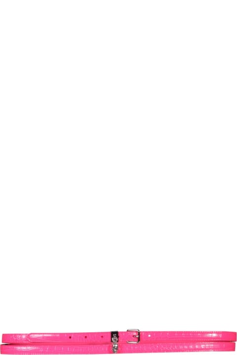 Homeware Alexander McQueen Double Belt With Skull And Pavè