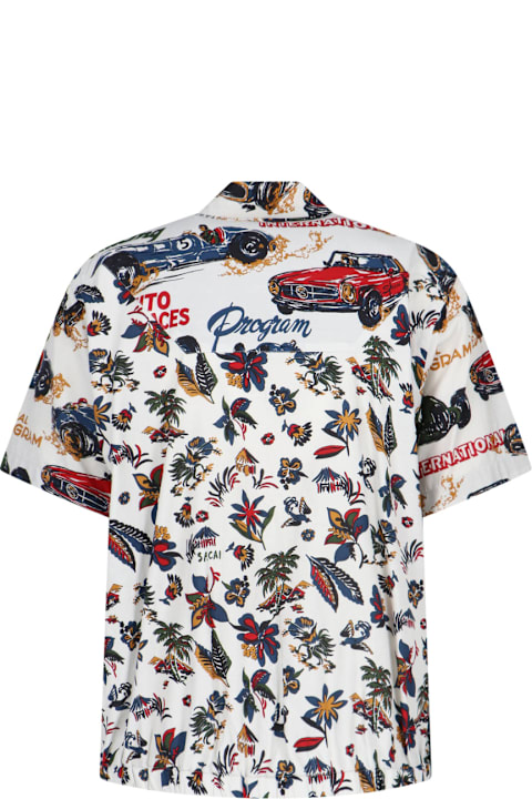 Sacai for Kids Sacai 'car Race And Tropical Print' Shirt