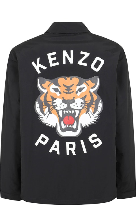 Fashion for Men Kenzo Lucky Tiger Padded Coach Shirt