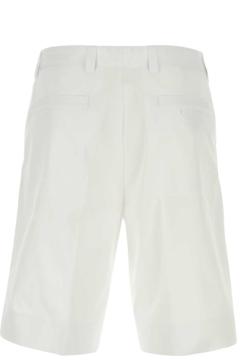 Clothing for Men Prada White Cotton Bermuda Shorts