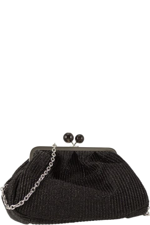 Bags for Women Weekend Max Mara Embellished Chain Link Clutch Bag