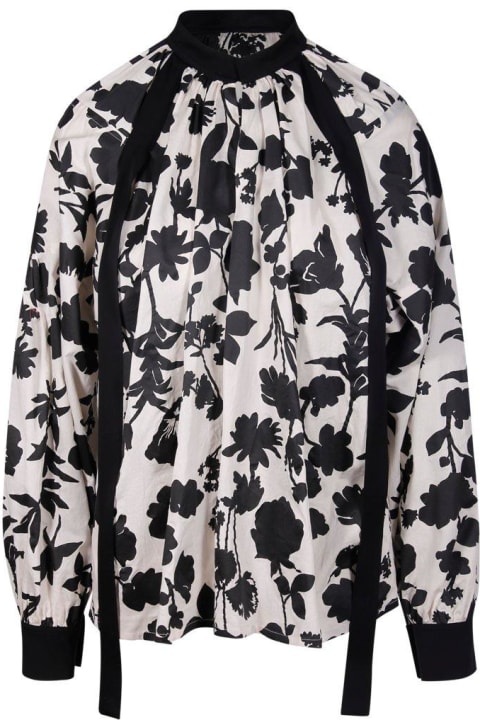 Topwear for Women Max Mara Floral Printed Long-sleeved Top