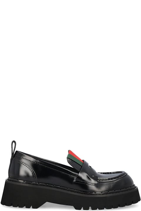 ウィメンズ シューズのセール Gucci Web Detailed Loafers