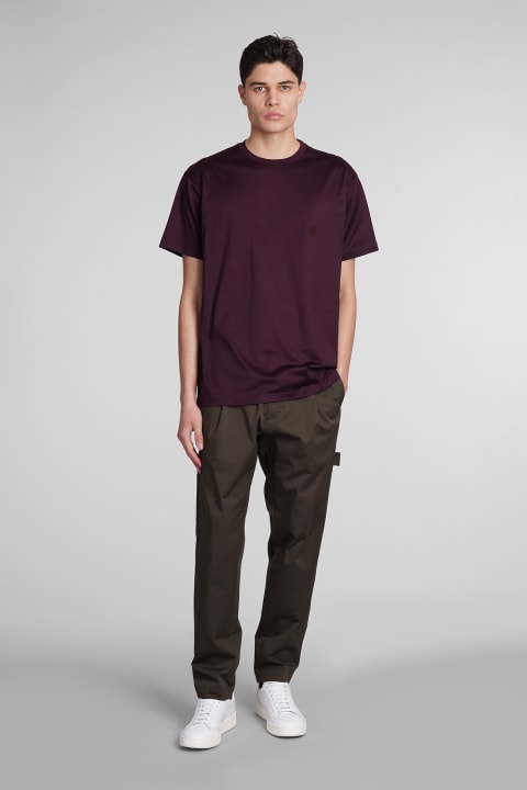 Fashion for Men Low Brand Seul Work Pants In Green Cotton