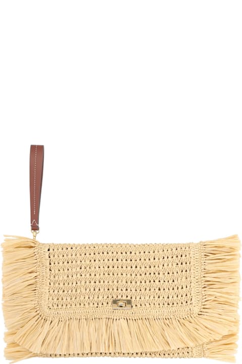 Anya Hindmarch for Homeware Anya Hindmarch Oversize Raffia Clutch Bag