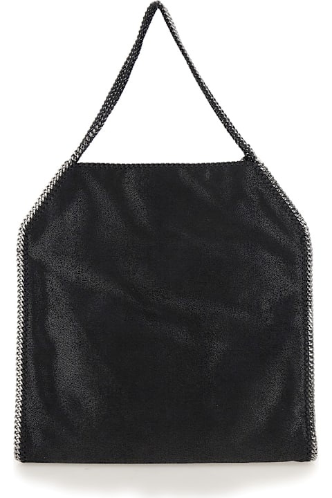 Homeware Stella McCartney Black Handbag With Diamond-like Chain And Logo Charm
