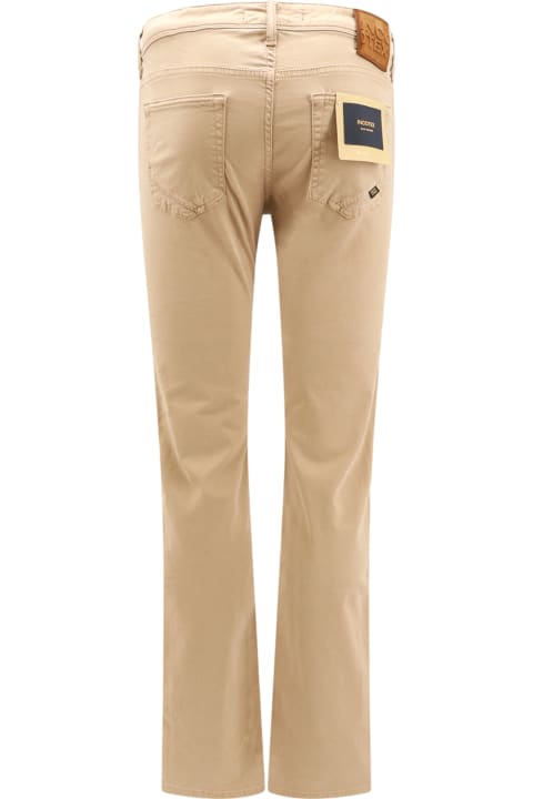 Homeware Incotex Stretch Cotton Trouser With Back Suede Logo Patch