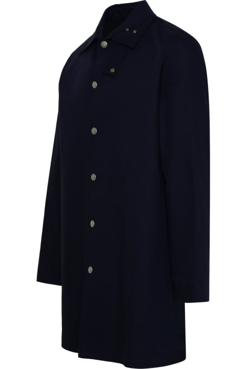A.P.C. Coats & Jackets for Men A.P.C. Thibault Blue Nylon Coat
