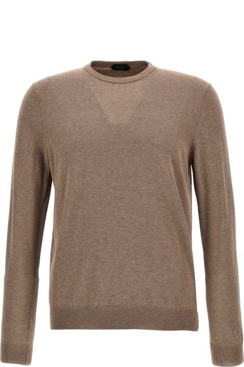 Zanone Sweaters for Men Zanone Cotton Crepe Sweater