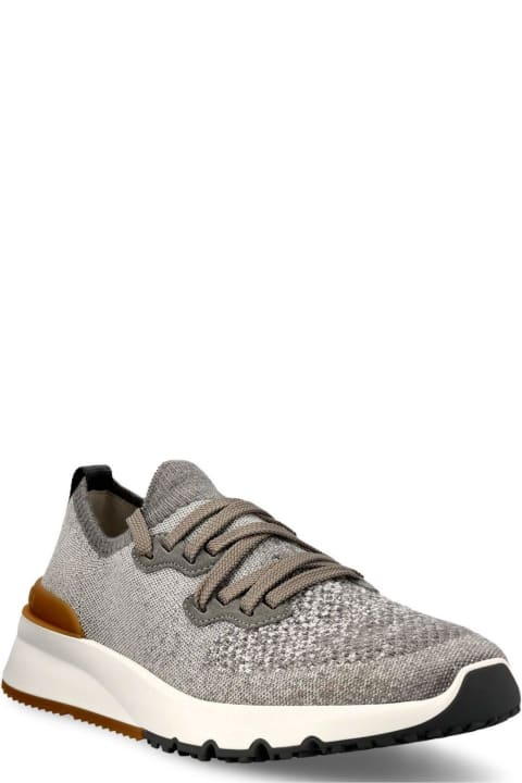 Shoes Sale for Men Brunello Cucinelli Lace Up Sock Sneakers