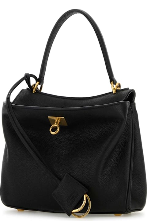 Balenciaga حقائب توتي لـ السيدات Balenciaga Black Leather Mini Rodeo Handbag
