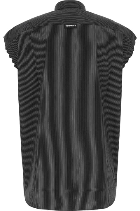 VETEMENTS Shirts for Men VETEMENTS Ribbed Poplin Shirt