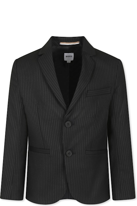 Hugo Boss Coats & Jackets for Boys Hugo Boss Black Jacket For Boy