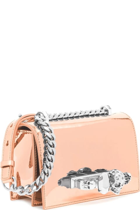 Fashion for Women Alexander McQueen Mini Jewelled Satchel Bag In Copper