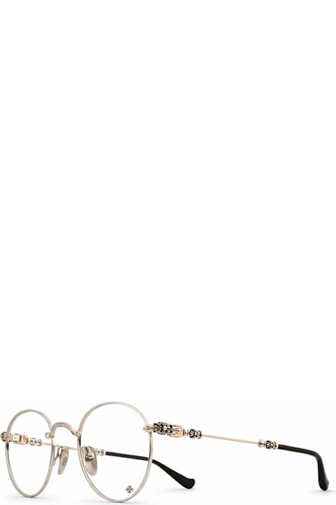 Chrome Hearts لـ Kids Chrome Hearts Bubba-a - Shiny Silver / Gold Plated Rx Glasses