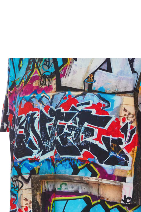 トップス Vivienne Westwood - graffiti UK t Vivienne Westwood Graffiti T-shirt | italist