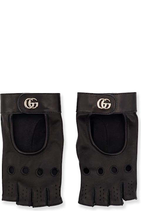 Gloves for Women Gucci Fingerless Leather Gloves