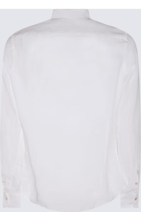 メンズ Eleventyのシャツ Eleventy White Linen Shirt