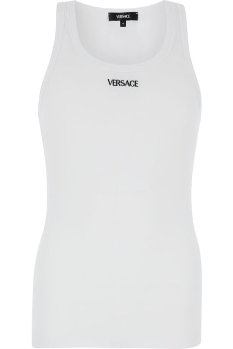 Versace Topwear for Men Versace Top Logo Ricamato