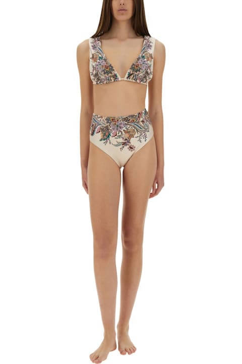 Homeware Zimmermann "rhiannon" Wide Strap Bikini Swimsuit