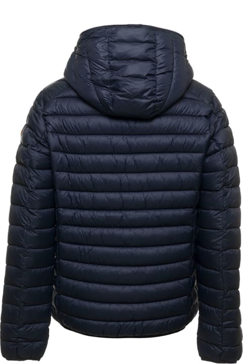 Donald Ecological Blue Quilted Nylon  Down Jacket  Save The Duck Man