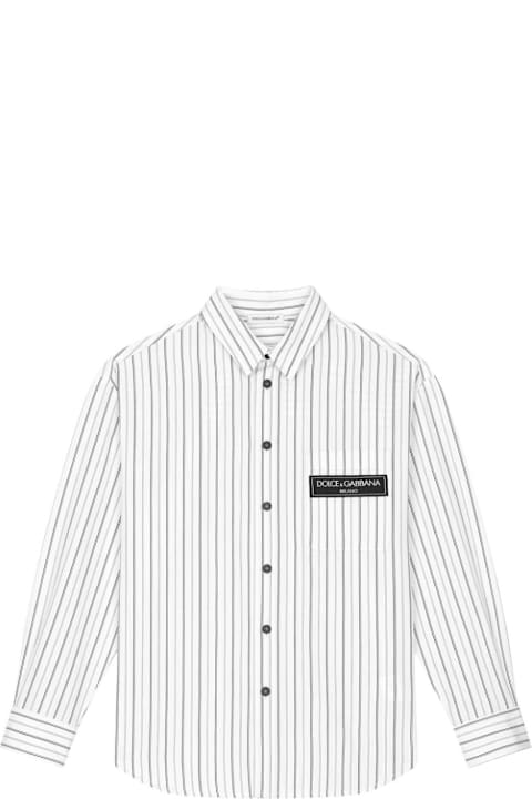 Dolce & Gabbana Shirts for Boys Dolce & Gabbana Camicia Con Logo