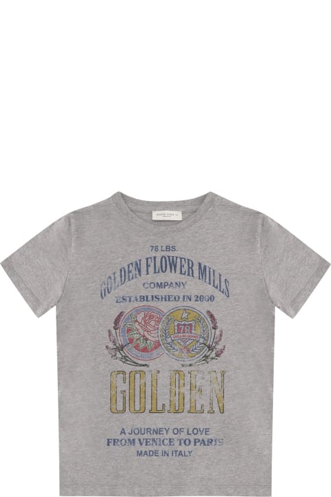 Golden Goose for Kids Golden Goose Cotton Crew-neck T-shirt