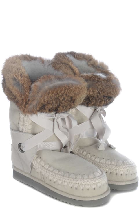 Mou Shoes for Women Mou Boots Mou "eskimolace" Made In Suede