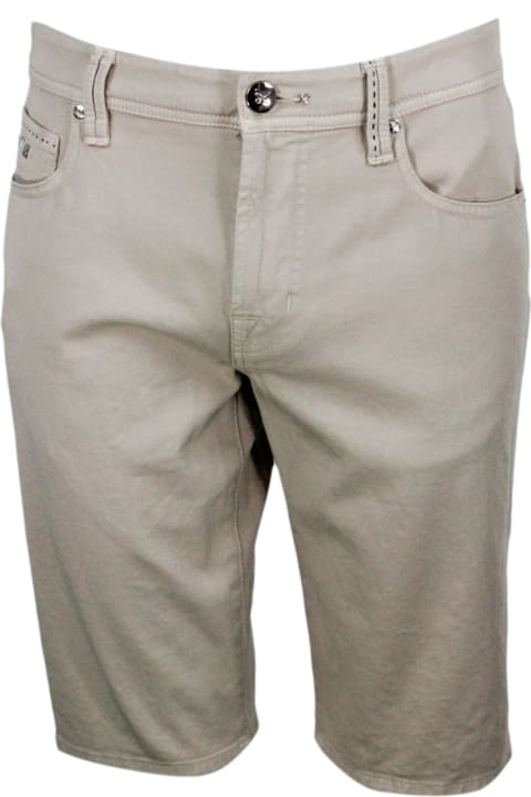 Bermuda Shorts In 5-pocket Stretch
