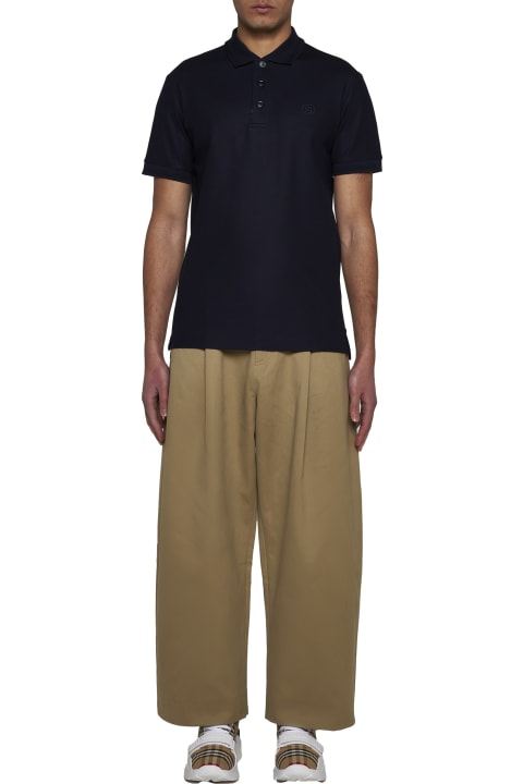 Topwear for Men Burberry Eddie Cotton Polo Shirt