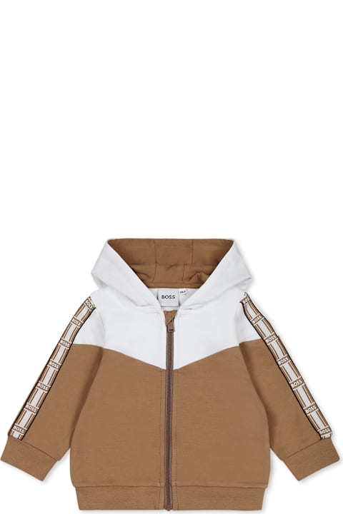 Homeware Hugo Boss Brown Suit For Baby Boy With Logo