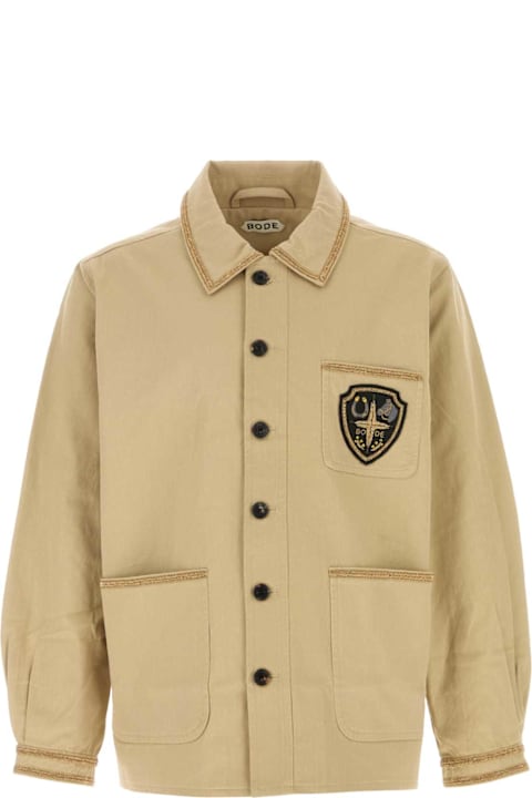 Bode for Men Bode Beige Cotton Bullion Jacket