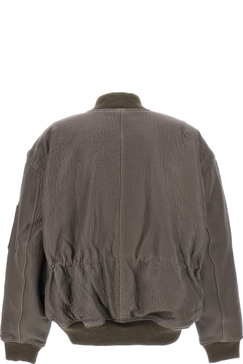 David Koma for Women David Koma Oversize Leather Bomber Jacket