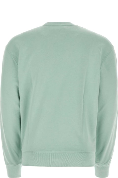 Maison Kitsuné Fleeces & Tracksuits for Men Maison Kitsuné Mint Green Cotton Sweatshirt