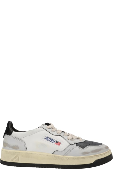 Autry Sneakers for Men Autry Sup Vint Sneakers In White Leather