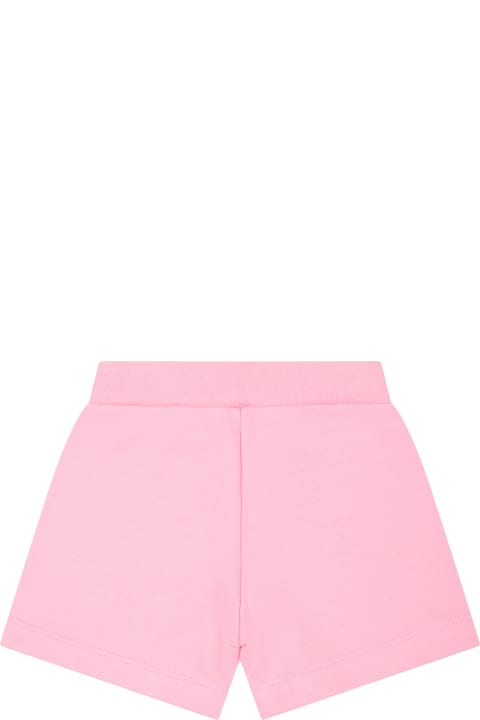 Marni Bottoms for Baby Boys Marni Pink Shorts For Baby Girl With Logo