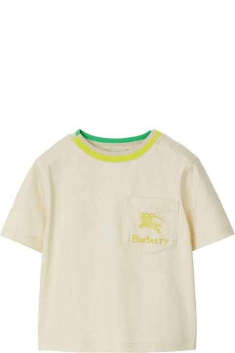 ベビーボーイズ トップス Burberry Burberry Kids T-shirts And Polos Beige